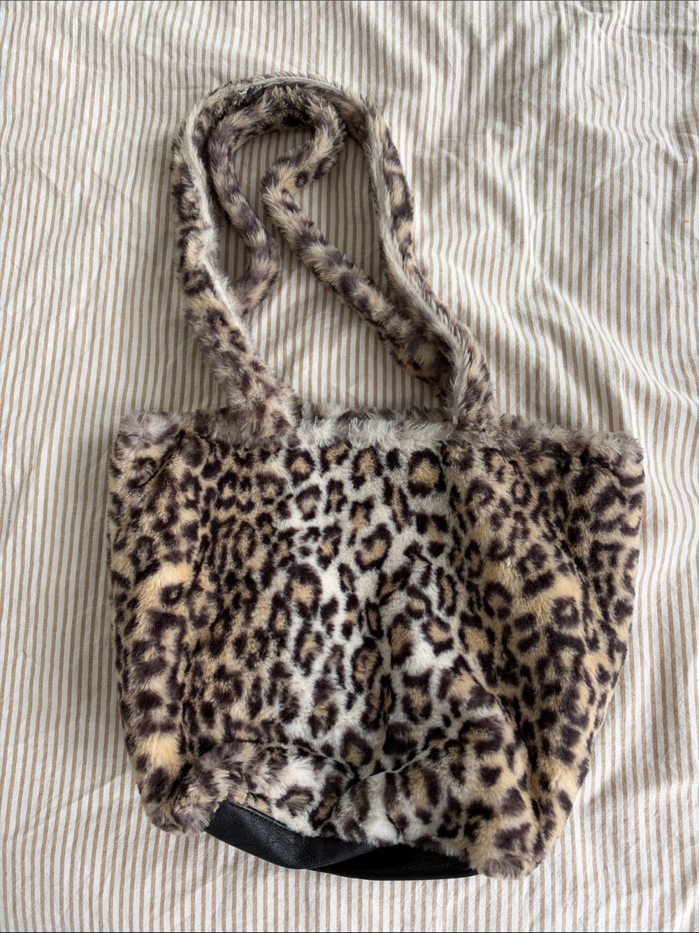 Brandy Melville Furry Cheetah Tote